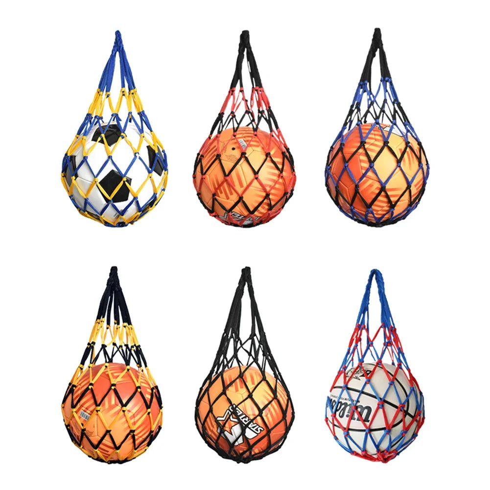 Basketball Nylon Net Bag Multi-Use Sport Ball Portable Mesh Storage Network Bag Volleyball Football Soccer Only Nylon Net Bag